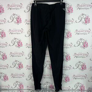 Diadora pants joggers soccer sporty workout Women's Black Straight Leg Pants